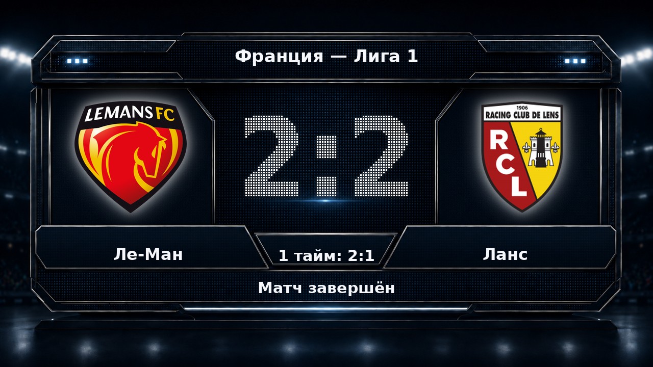 Ле-Ман — Ланс: результат матча