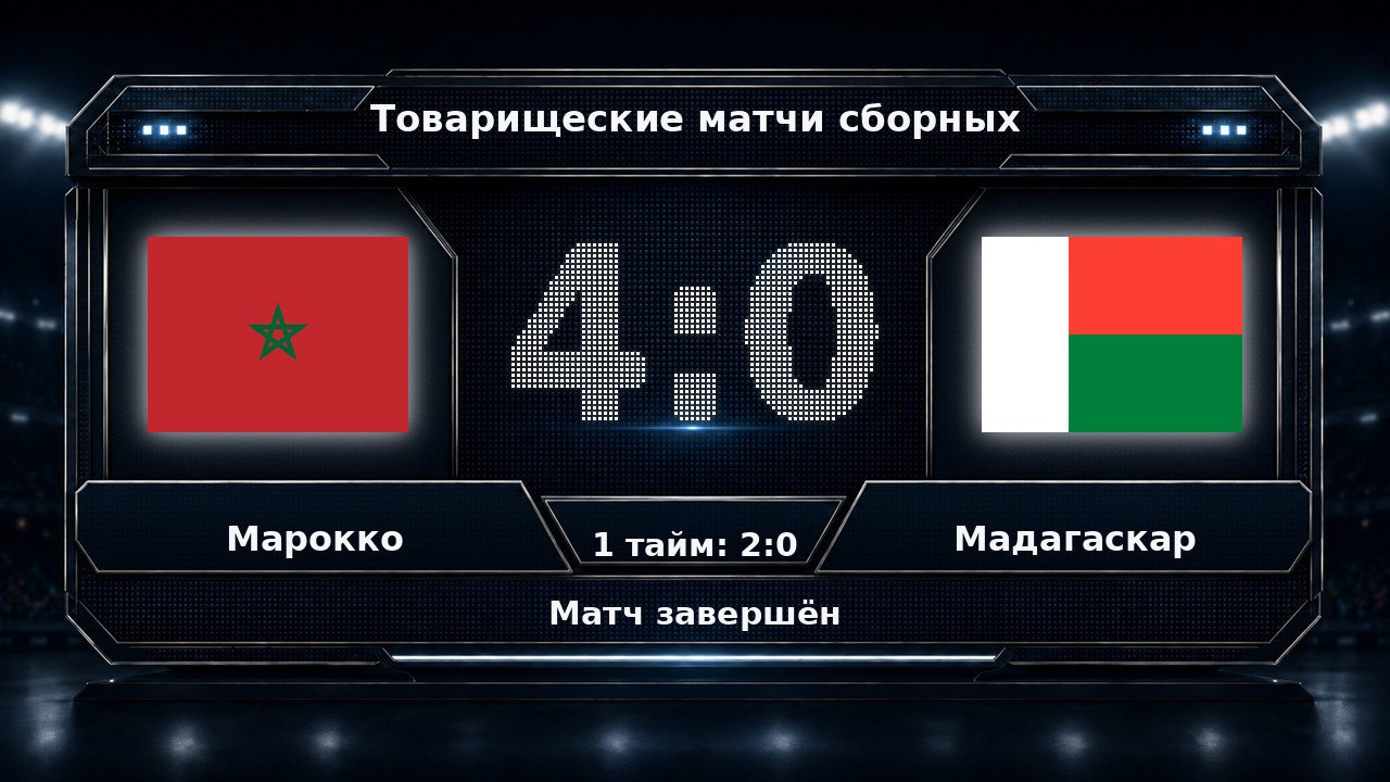 Марокко — Мадагаскар: результат товарищеского матча сборных