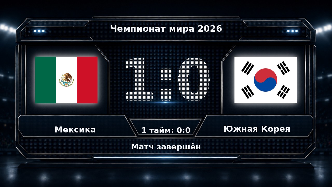 Мексика — Южная Корея: результат матча ЧМ-2026