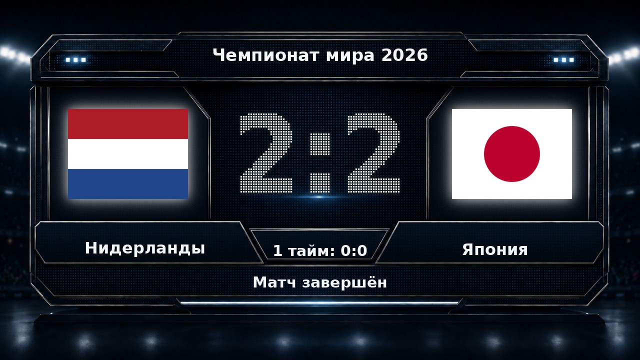 Нидерланды — Япония: результат матча ЧМ-2026