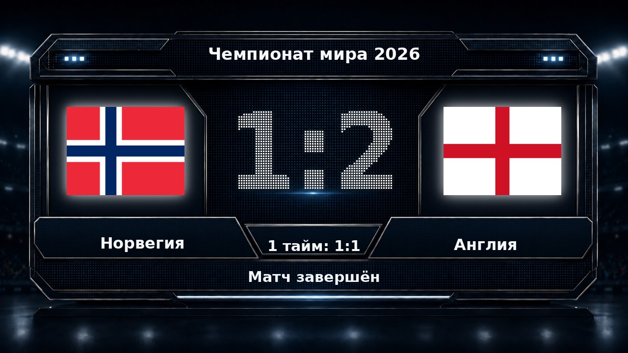 Норвегия — Англия: результат матча ЧМ-2026
