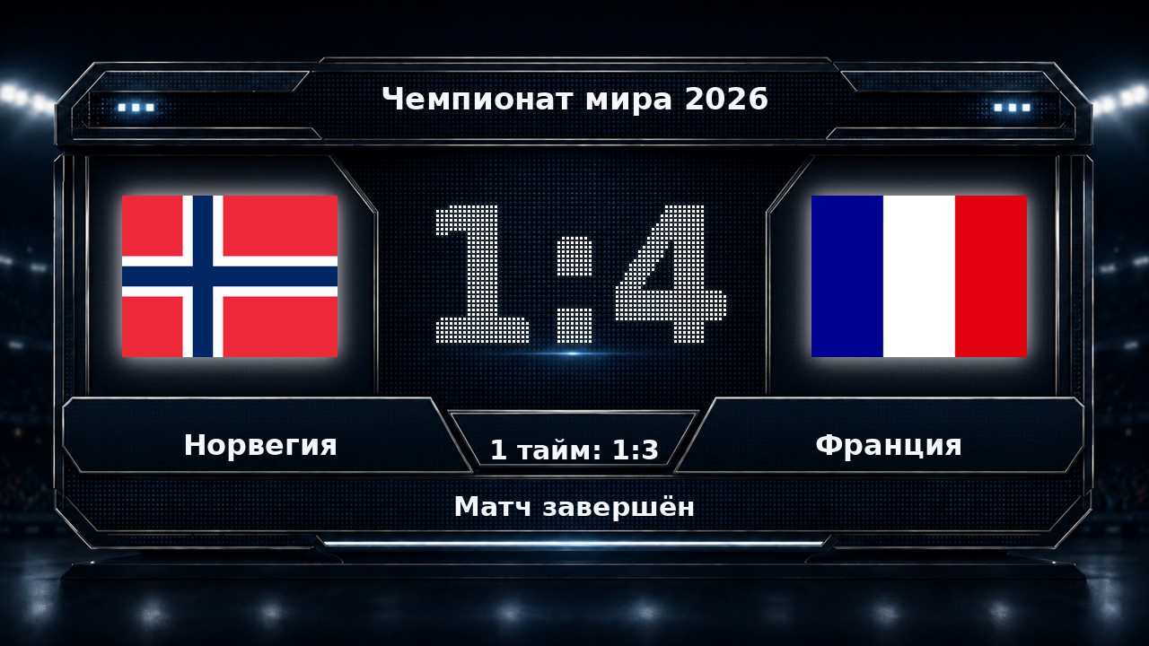 Норвегия — Франция: результат матча ЧМ-2026