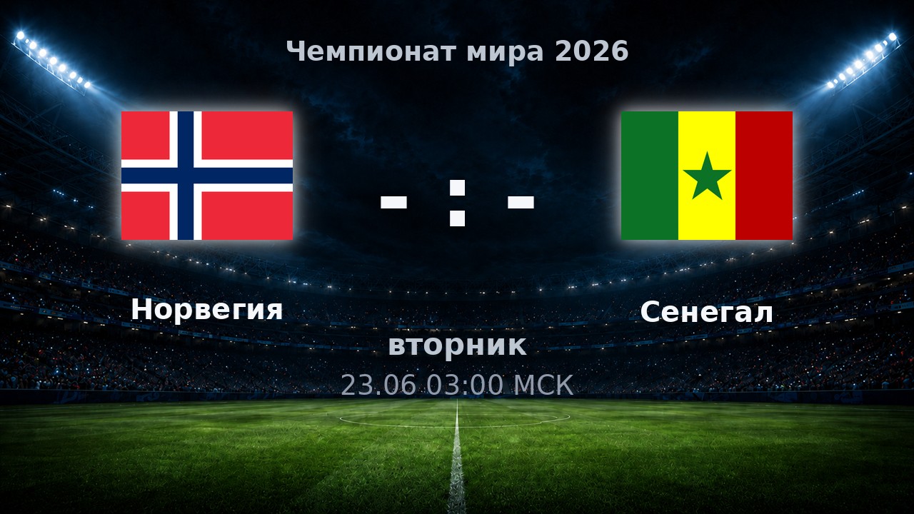 Норвегия — Сенегал: анонс матча ЧМ-2026