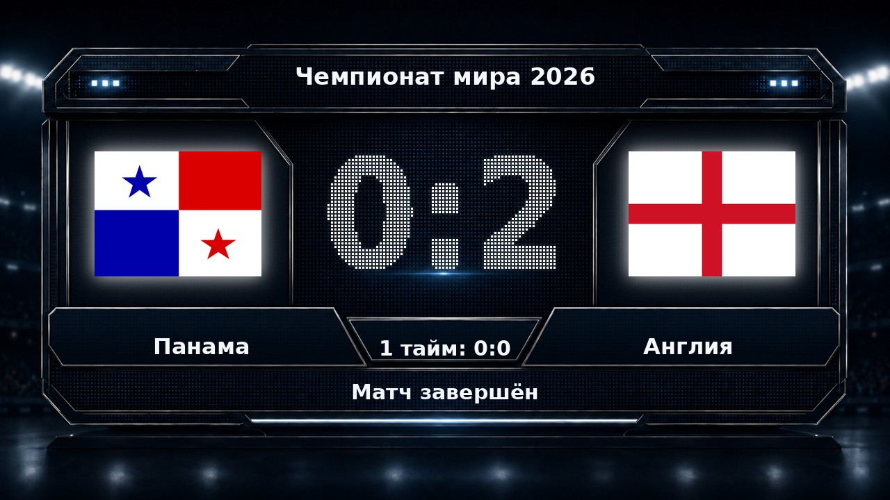 Панама — Англия: результат матча ЧМ-2026