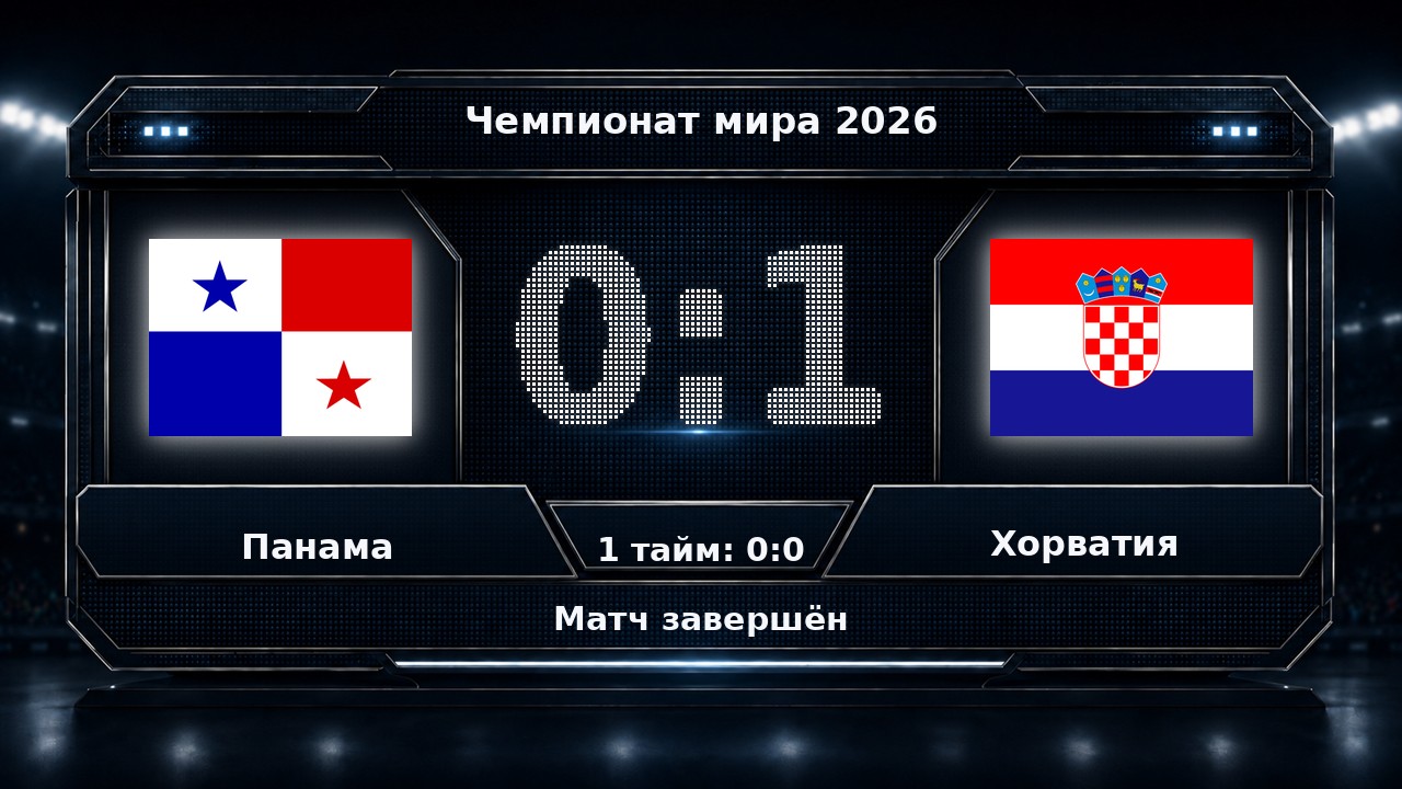 Панама — Хорватия: результат матча ЧМ-2026