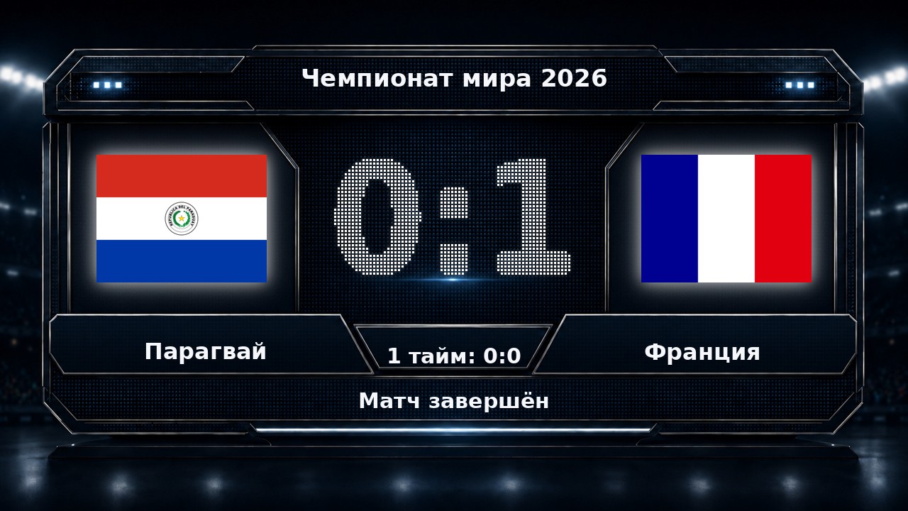 Парагвай — Франция: результат матча ЧМ-2026