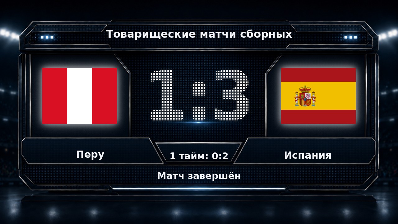 Перу — Испания: результат товарищеского матча сборных