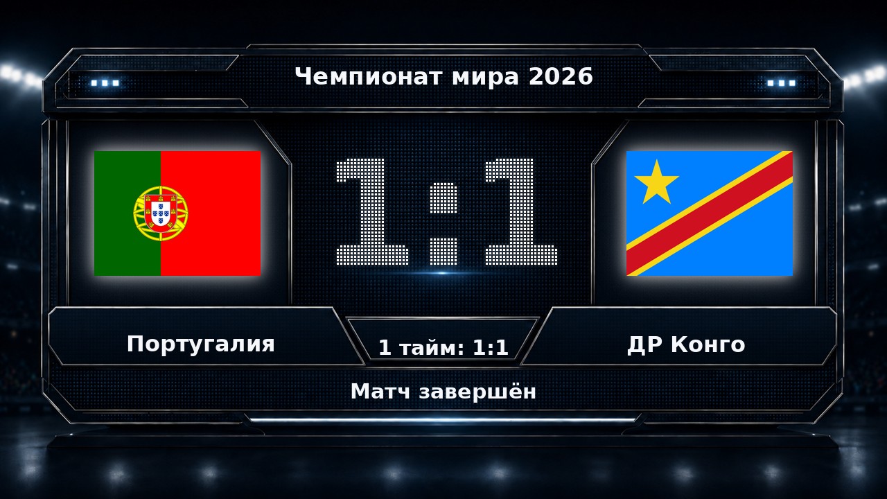 Португалия — ДР Конго: результат матча ЧМ-2026