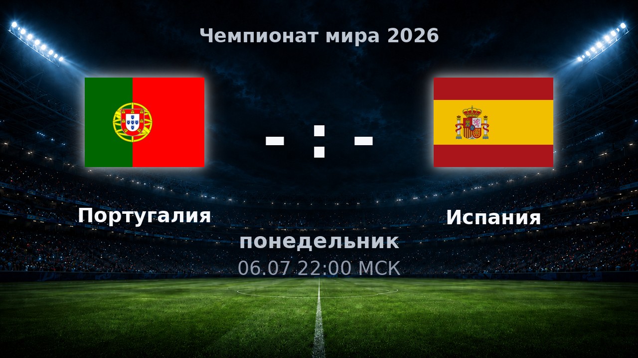 Португалия — Испания: анонс матча ЧМ-2026