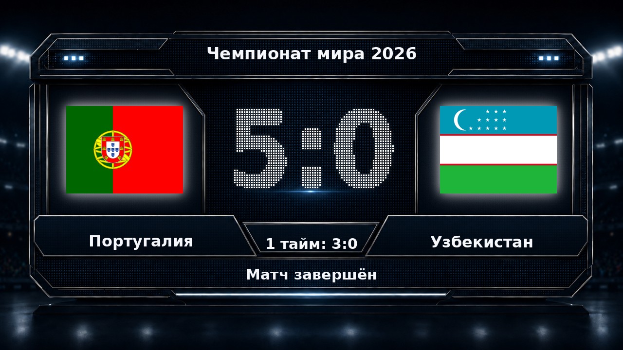 Португалия — Узбекистан: результат матча ЧМ-2026