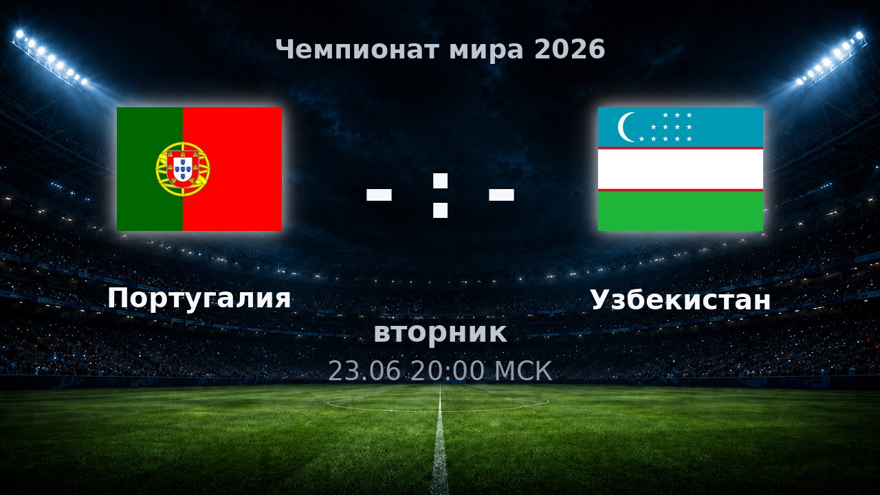 Португалия — Узбекистан: анонс матча ЧМ-2026