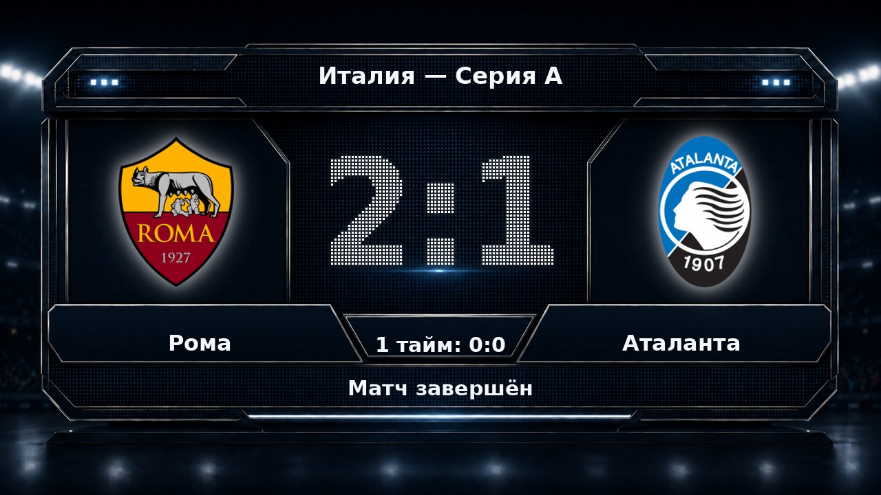 Рома — Аталанта: результат матча