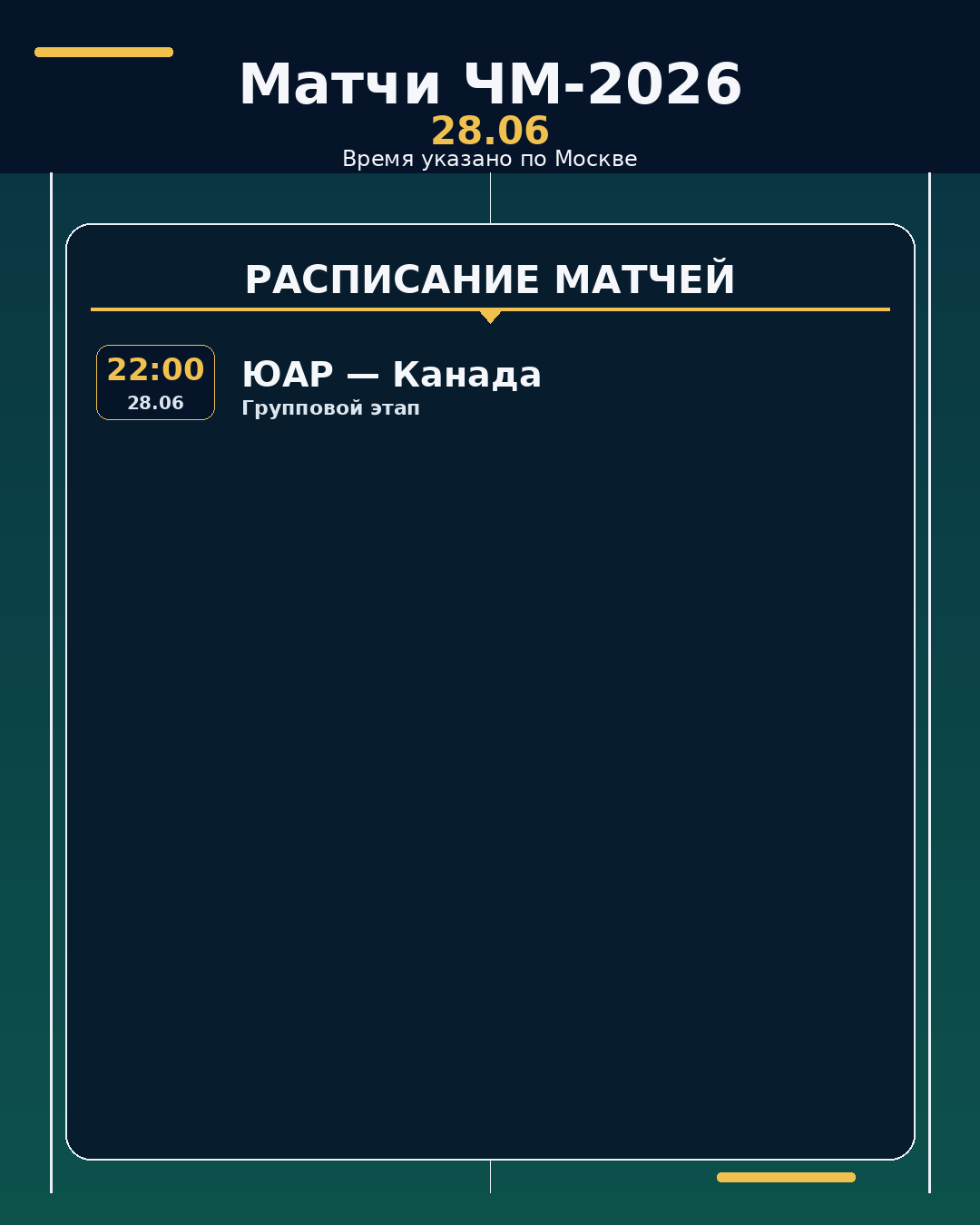 ЧМ-2026: матчи на ближайшие 24 часа