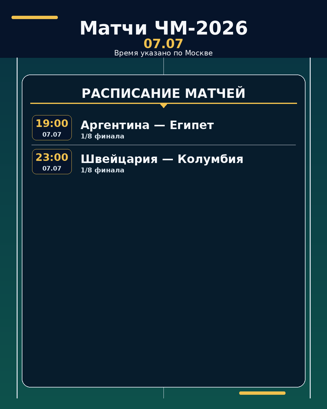 ЧМ-2026: матчи на ближайшие 24 часа