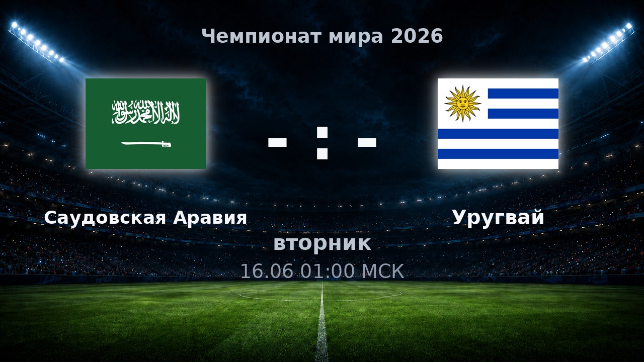 Саудовская Аравия — Уругвай: анонс матча ЧМ-2026