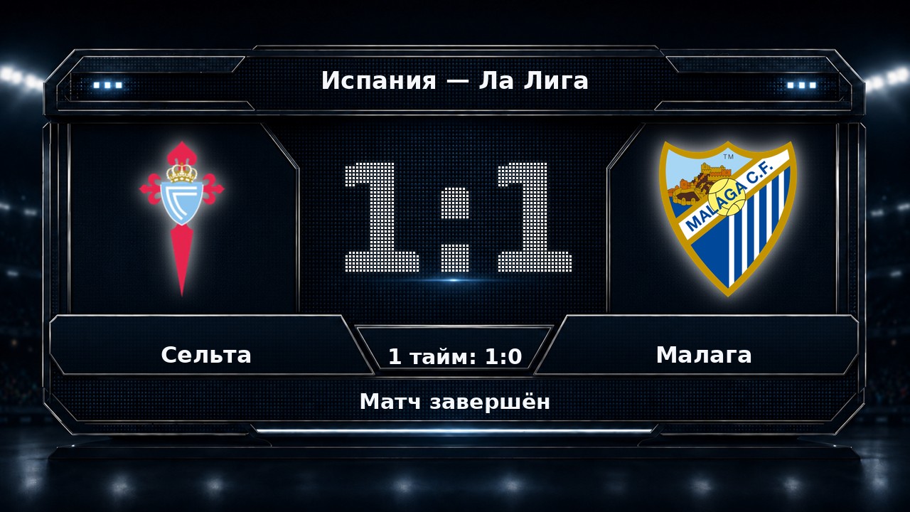 Сельта — Малага: результат матча