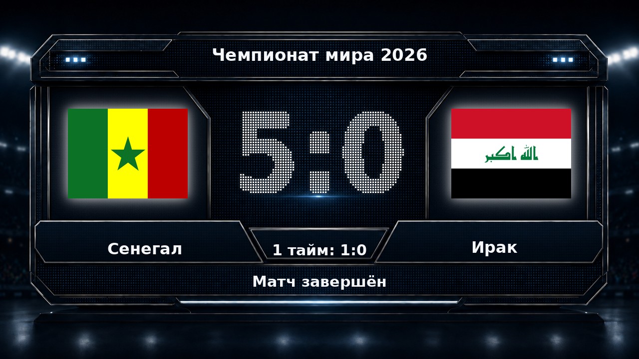 Сенегал — Ирак: результат матча ЧМ-2026