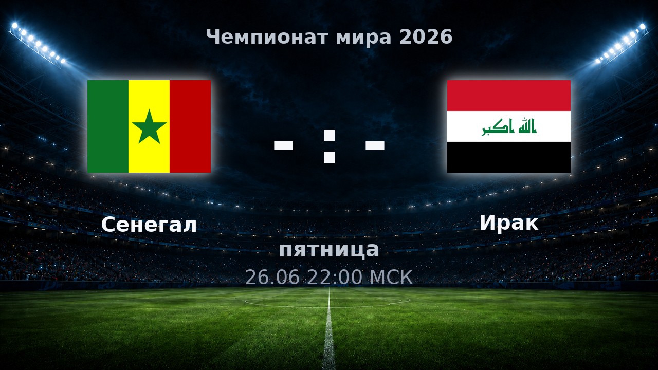 Сенегал — Ирак: анонс матча ЧМ-2026