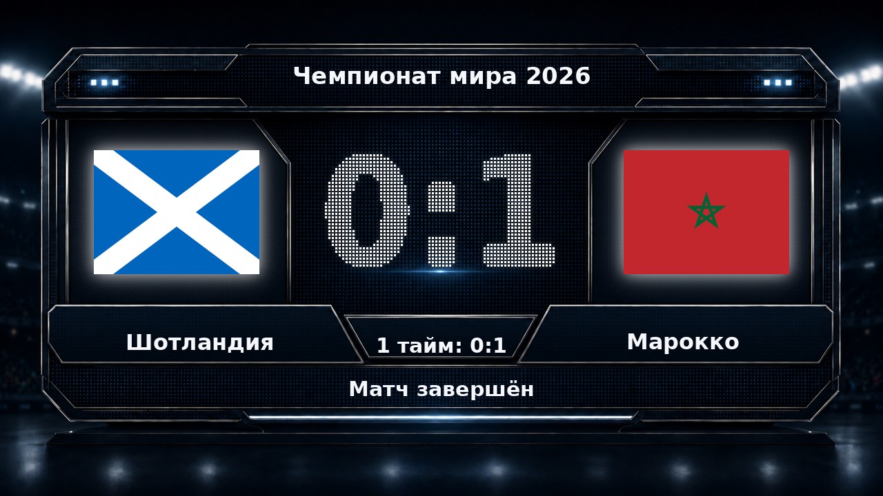 Шотландия — Марокко: результат матча ЧМ-2026