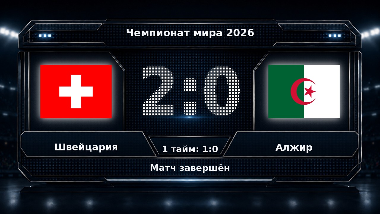 Швейцария — Алжир: результат матча ЧМ-2026