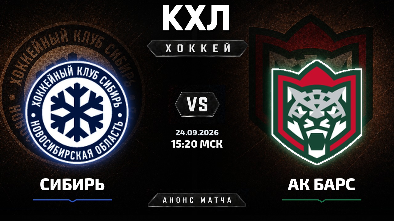 Сибирь — Ак Барс: анонс матча КХЛ