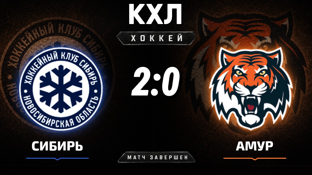 Сибирь — Амур: результат матча КХЛ