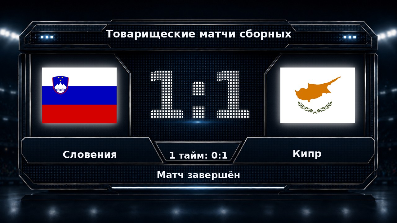 Словения — Кипр: результат товарищеского матча сборных