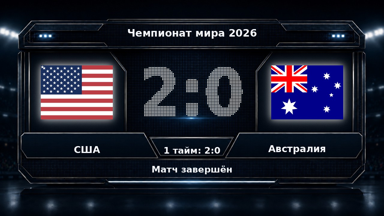 США — Австралия: результат матча ЧМ-2026