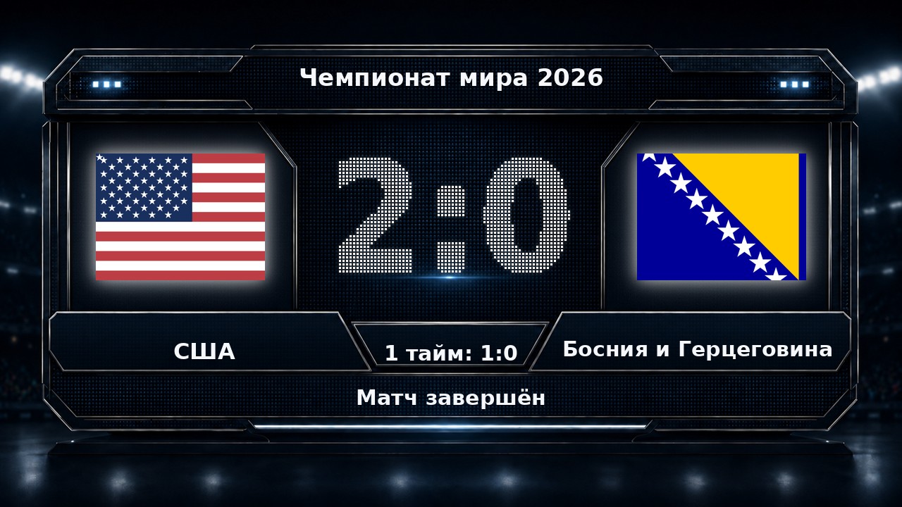 США — Босния и Герцеговина: результат матча ЧМ-2026