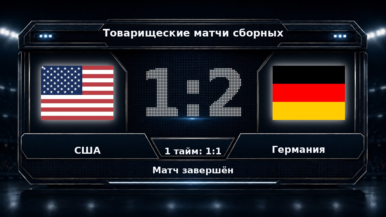 США — Германия: результат товарищеского матча сборных