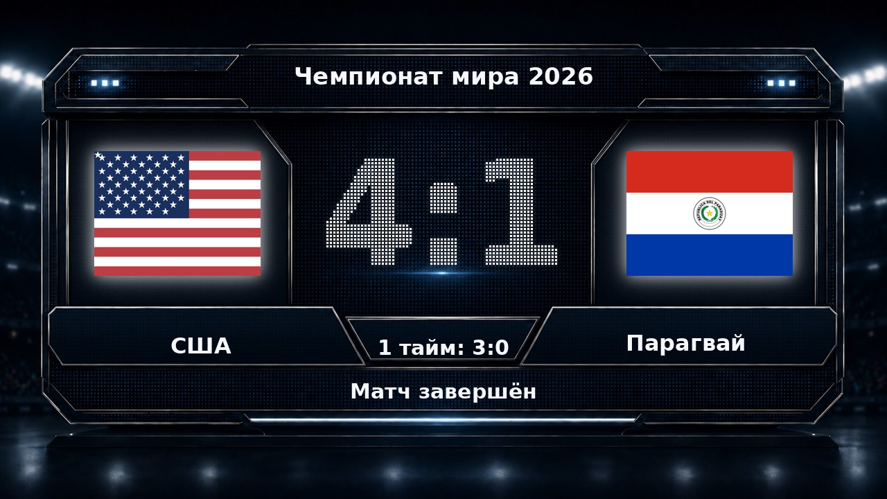 США — Парагвай: результат матча ЧМ-2026