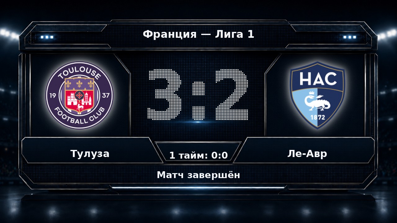 Тулуза — Ле-Авр: результат матча