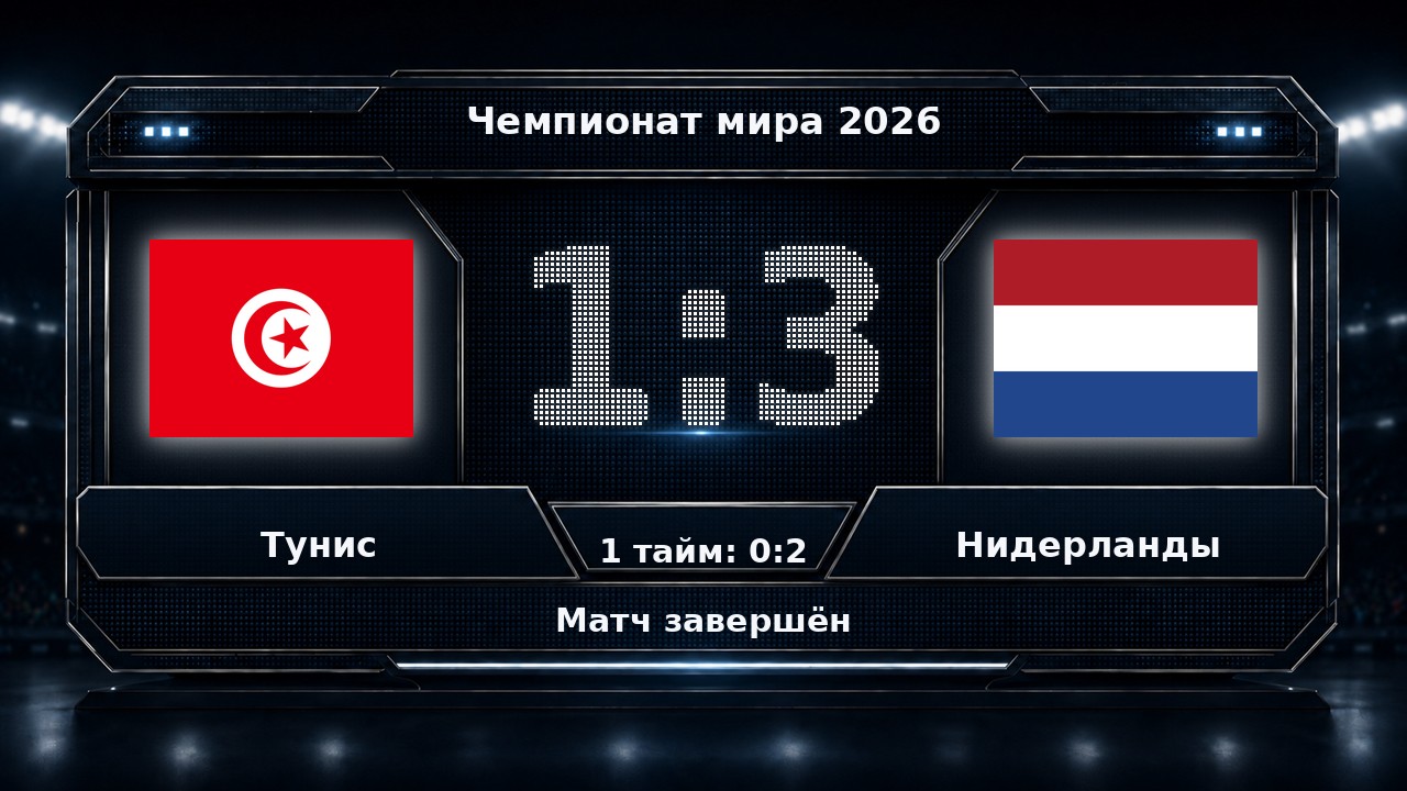 Тунис — Нидерланды: результат матча ЧМ-2026