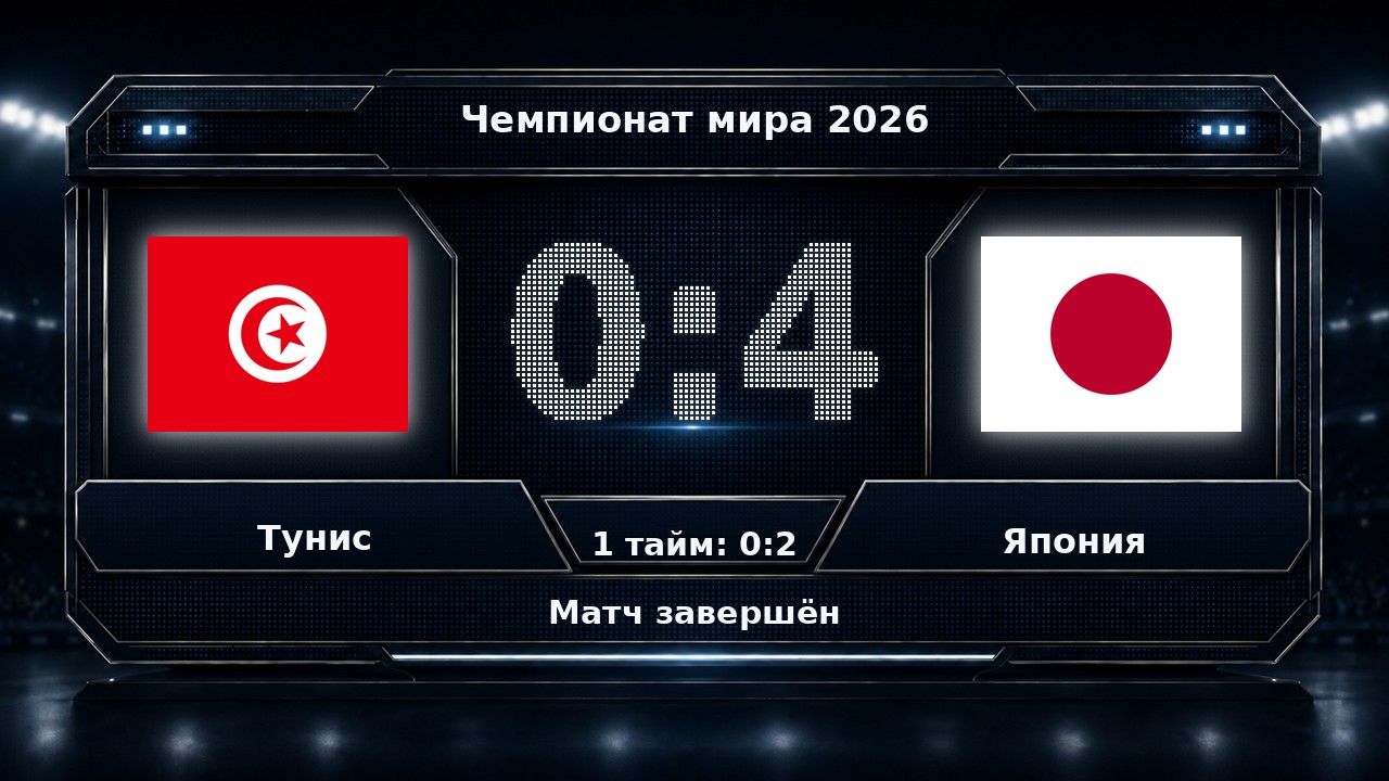 Тунис — Япония: результат матча ЧМ-2026