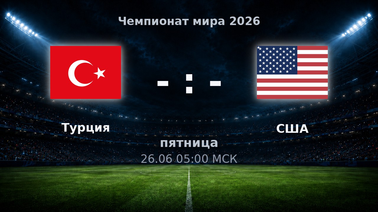 Турция — США: анонс матча ЧМ-2026
