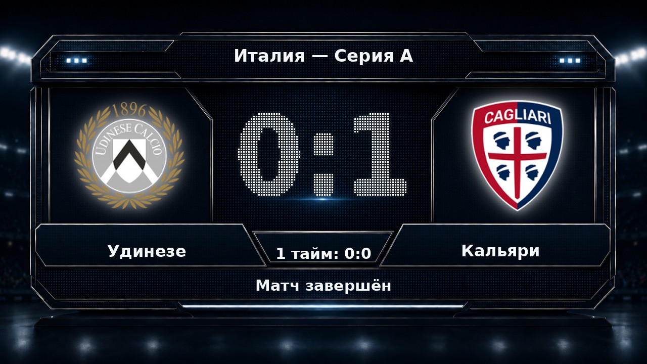 Удинезе — Кальяри: результат матча