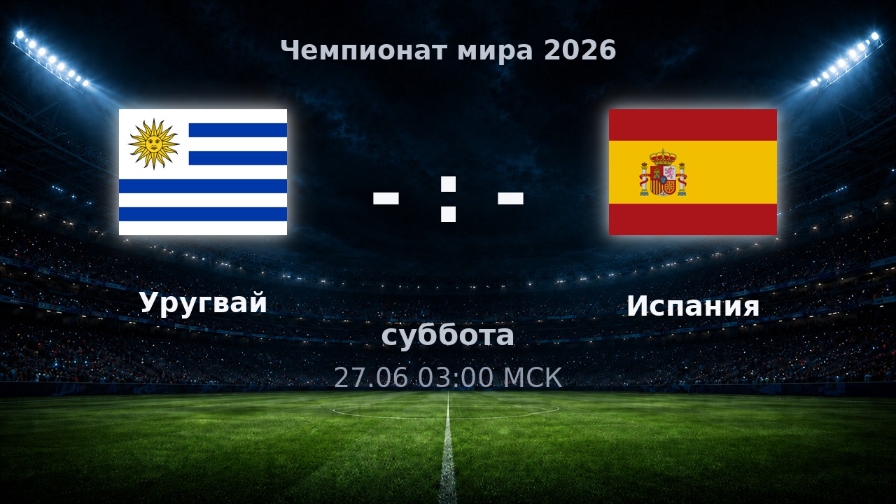 Уругвай — Испания: анонс матча ЧМ-2026
