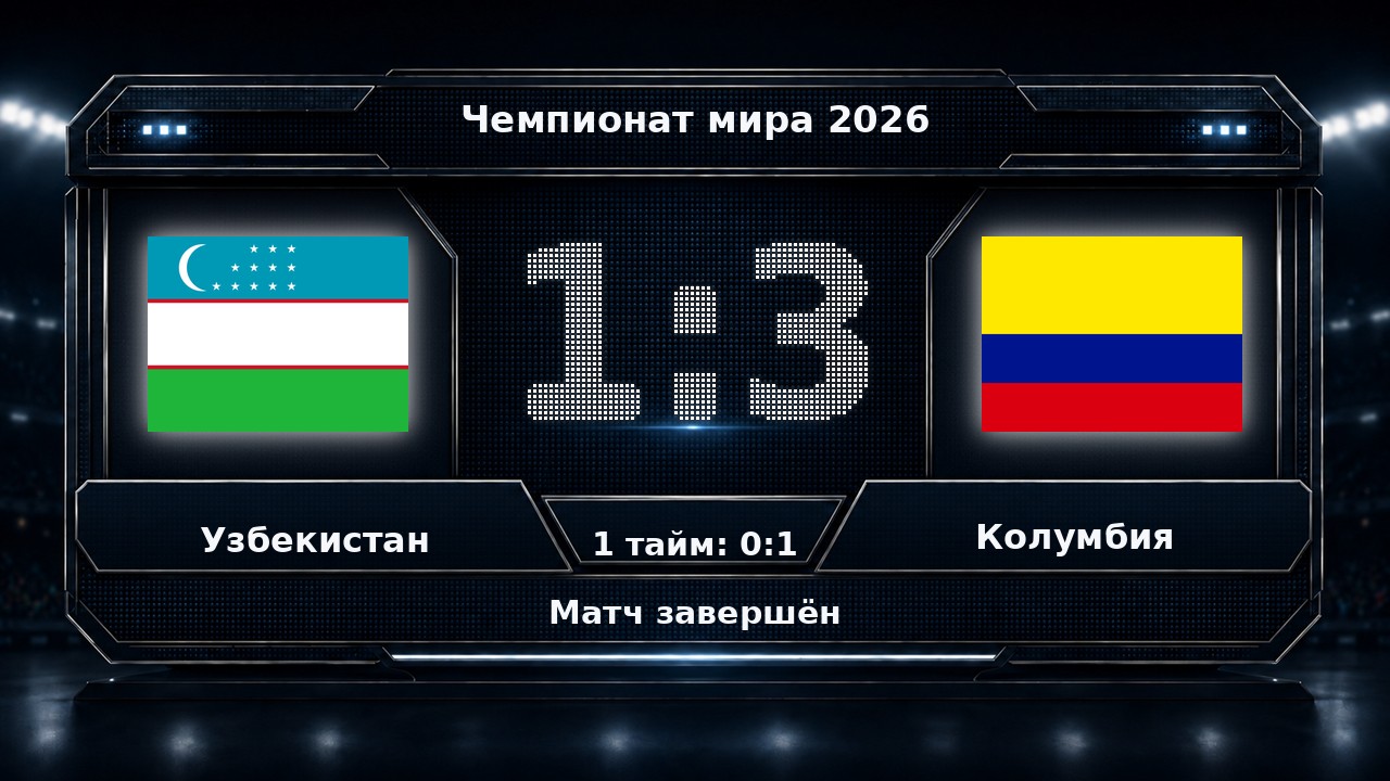 Узбекистан — Колумбия: результат матча ЧМ-2026