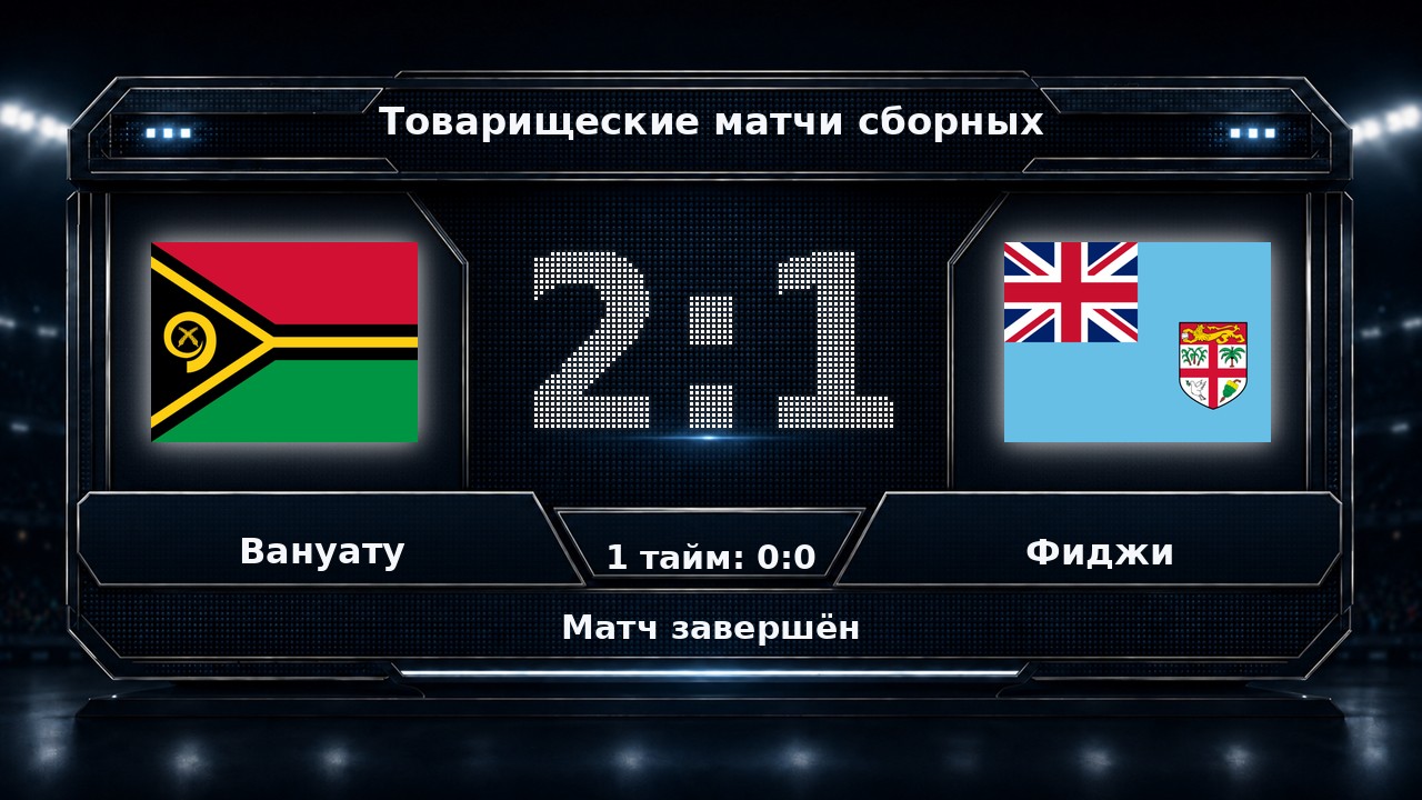 Вануату — Фиджи: результат товарищеского матча сборных