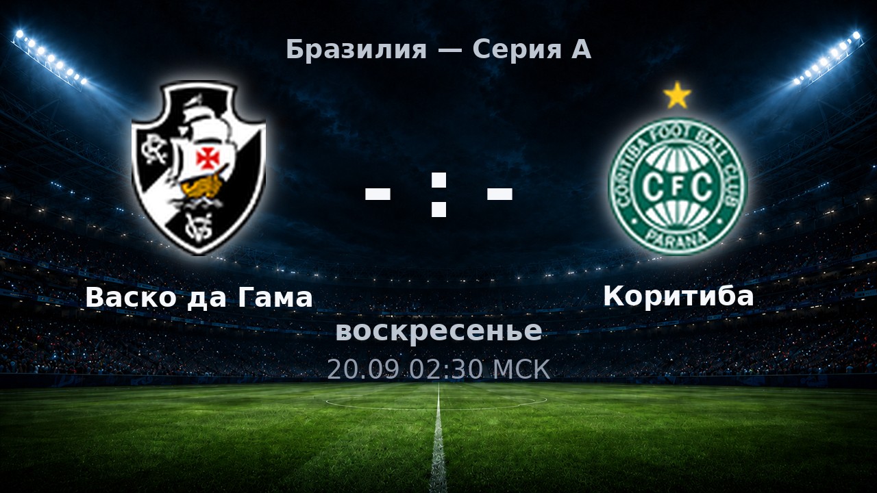 Васко да Гама — Коритиба: анонс матча
