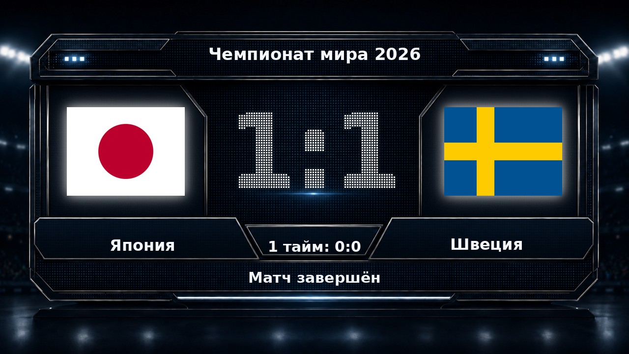 Япония — Швеция: результат матча ЧМ-2026