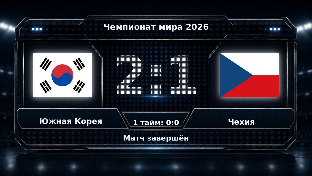 Южная Корея — Чехия: результат матча ЧМ-2026